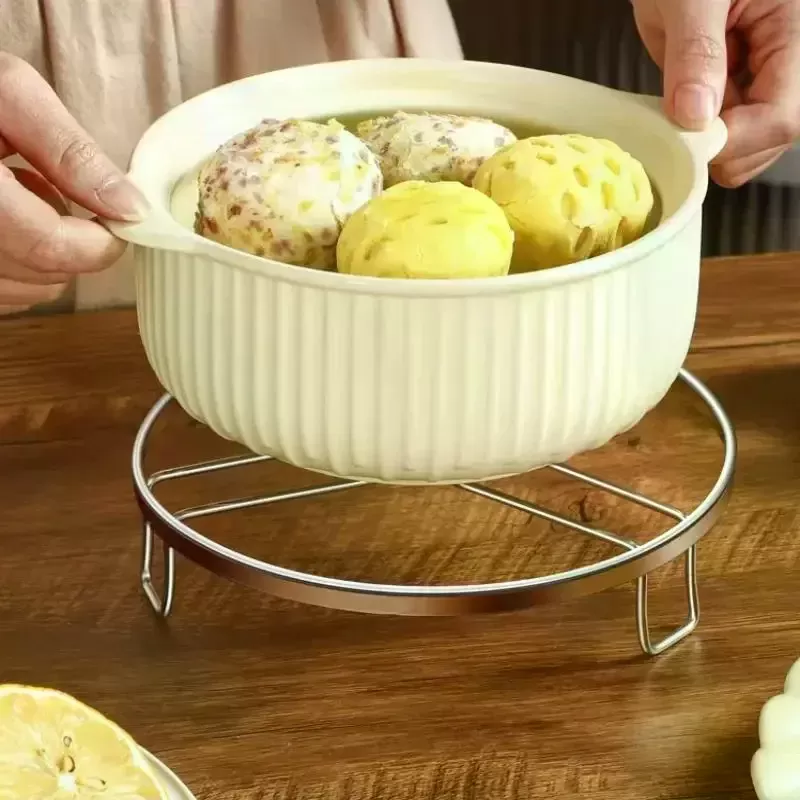 רשת קיטור עגולה ממתכת נירוסטה למטבח - תמונה 4